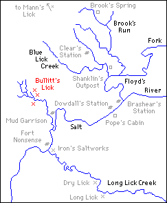Bullitt's Lick Location