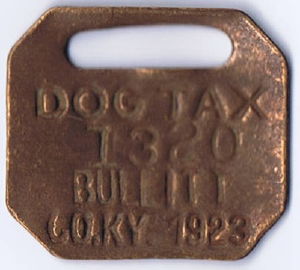 Dog Tax Tag