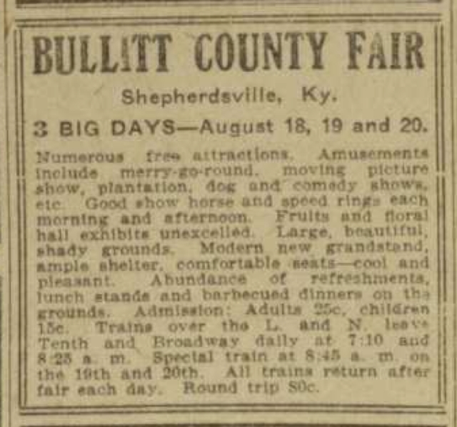 County Fair Advertisement