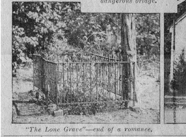 lone grave at Paroquet Springs