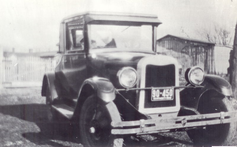 Edgar Fischer and car